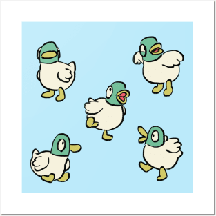 many ducks doing things / sarah and duck Posters and Art